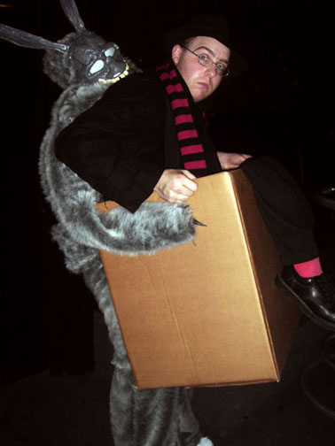 Wearing a stupid man suit?